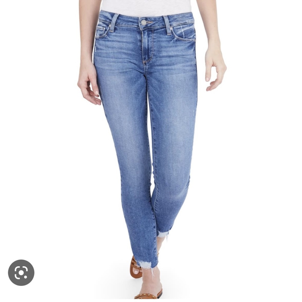 Paige Verdugo Distressed Ankle Skinny Jeans 29 EUC